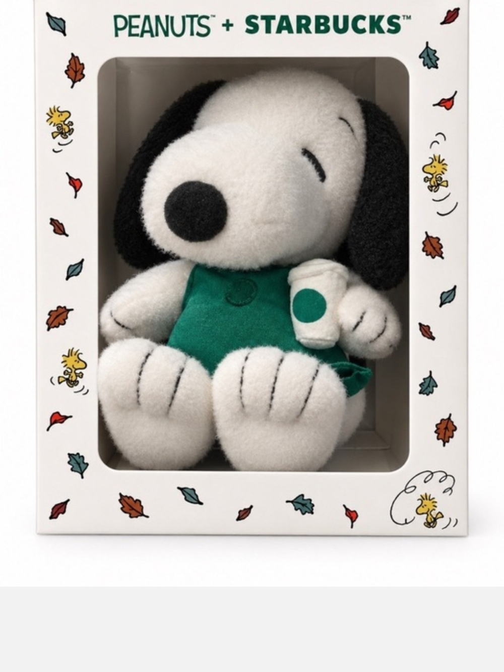 Starbucks Peanuts Snoopy Bearista Plush Collectible New